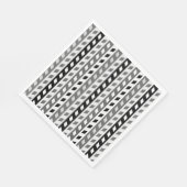 Geometrisches Design, grau, schwarz, weiß, Serviette (Ecke)