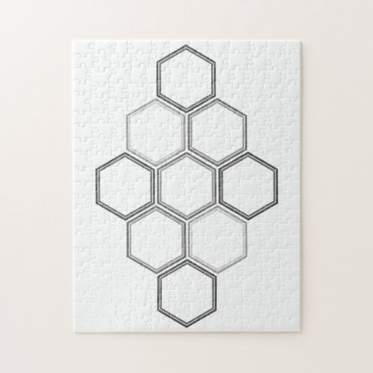 Geometrisches Design, Hexagon-Muster-Puzzle Puzzle (Vertikal)