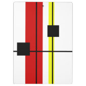 Geometrisches Design Klemmbrett (Rückseite)