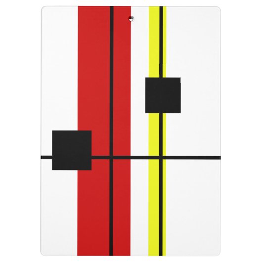 Geometrisches Design Klemmbrett (Rückseite)