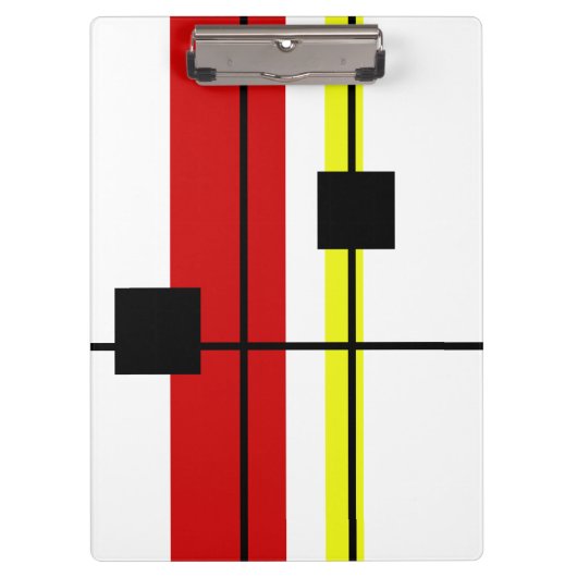 Geometrisches Design Klemmbrett (Vorderseite)