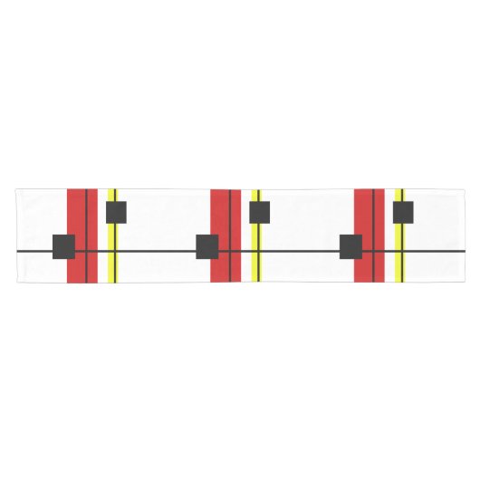 Geometrisches Design Kurzer Tischläufer (Horizontal)