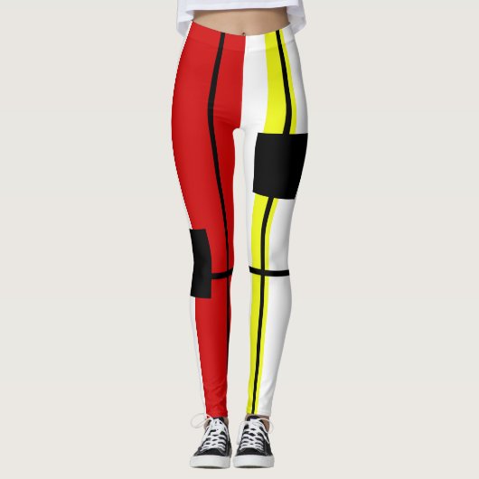 Geometrisches Design Leggings (Vorderseite)