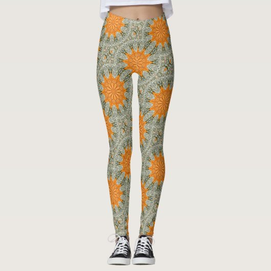 geometrisches Design Leggings (Vorderseite)