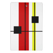 Geometrisches Design Mini Klemmbrett (Rückseite)