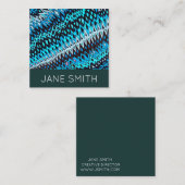 Geometrisches Design moderne stilvolle Kreativindu Quadratische Visitenkarte (Vorne/Hinten)