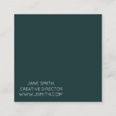 Geometrisches Design moderne stilvolle Kreativindu Quadratische Visitenkarte (Rückseite)