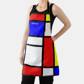 Geometrisches Design Mondrian Moderne Kunst Schürze (InSitu)