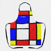 Geometrisches Design Mondrian Moderne Kunst Schürze (Vorderseite)
