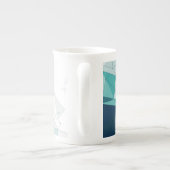 Geometrisches Design Porzellantasse (Rückseite)