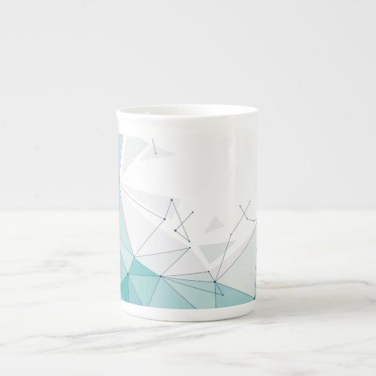 Geometrisches Design Porzellantasse (Vorderseite)