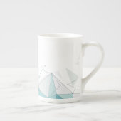 Geometrisches Design Porzellantasse (Rechts)