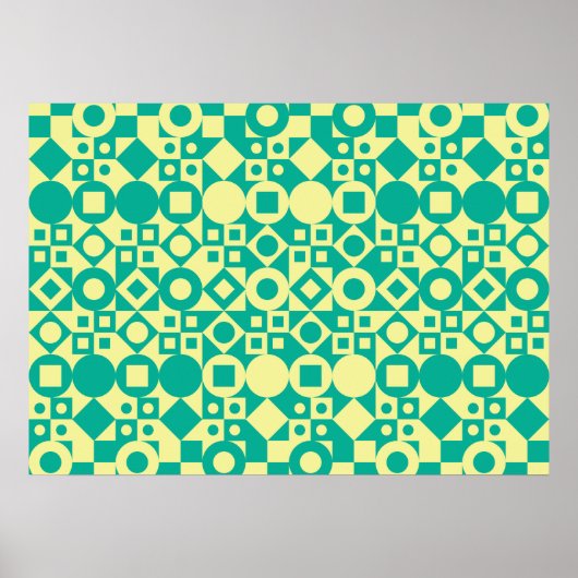 Geometrisches Design Poster (Vorne)