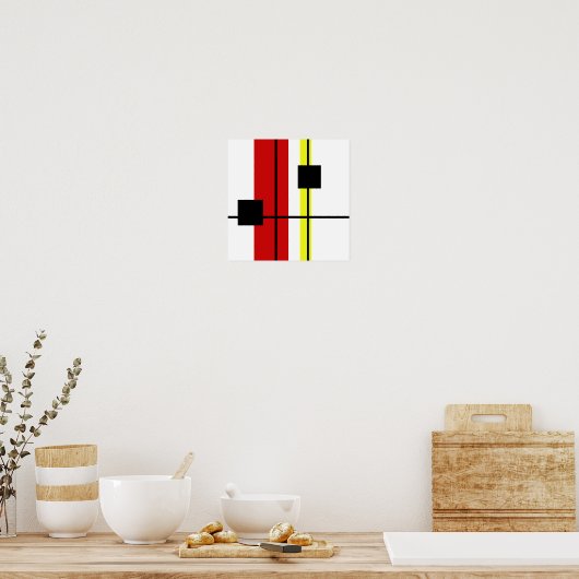 Geometrisches Design Poster (Küche)
