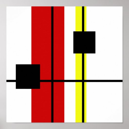 Geometrisches Design Poster (Vorne)