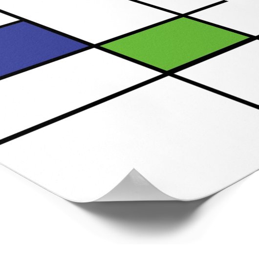 Geometrisches Design Poster (Ecke)