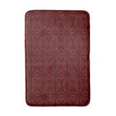 Geometrisches Design Red Black Bad Mat Badematte (Vorderseite Vertikal)