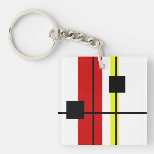 Geometrisches Design Schlüsselanhänger (Vorderseite)