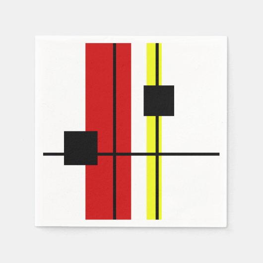 Geometrisches Design Serviette (Vorderseite)