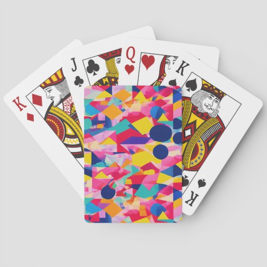 Geometrisches Design Spielkarten (Rückseite)