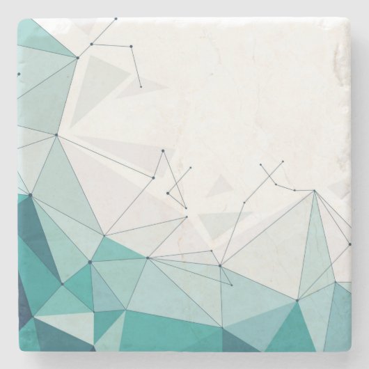 Geometrisches Design Steinuntersetzer (Vorderseite)