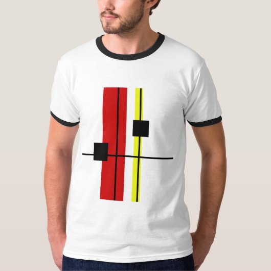 Geometrisches Design T-Shirt (Vorderseite)