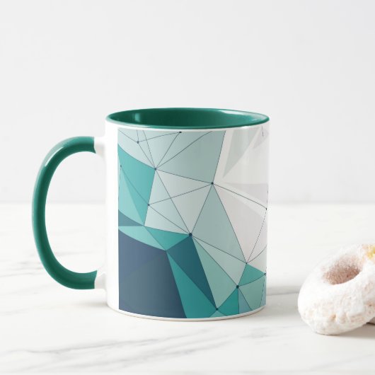 Geometrisches Design Tasse (Mit Donut)