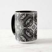 Geometrisches Design Tasse (Vorderseite Links)