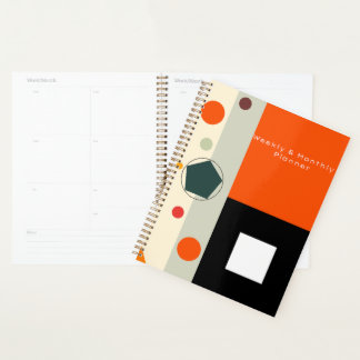 Geometrisches Design Wochen- und Monatsplaner Planer
