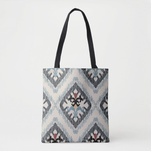 Geometrisches Diamant Muster Tote Bag - Multicolor Tasche (Vorderseite)