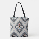 Geometrisches Diamant Muster Tote Bag - Multicolor Tasche (Rückseite)