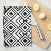 Geometrisches Diamantmuster Geschirrtuch (Viertel Falte)