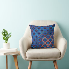 Geometrisches Diamantmuster Kissen