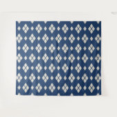 Geometrisches Diamantmuster Wandteppich (Vorderseite (Horizontal))