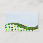 Geometrisches Digital gestepptes Visitenkarte (Rückseite)