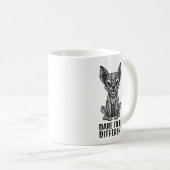 Geometrisches Dog Kaffeetasse (VorderseiteRechts)