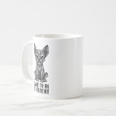 Geometrisches Dog Kaffeetasse (Vorderseite Links)