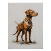 Geometrisches Dogenprofil Poster (Vorderseite)