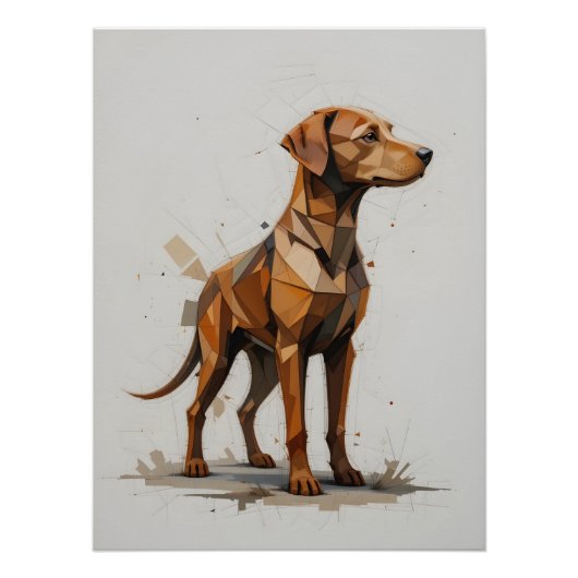 Geometrisches Dogenprofil Poster (Vorderseite)