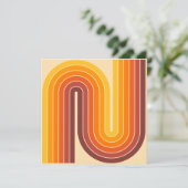 Geometrisches Doppelbogen-Design Einladung (Stehend Vorderseite)