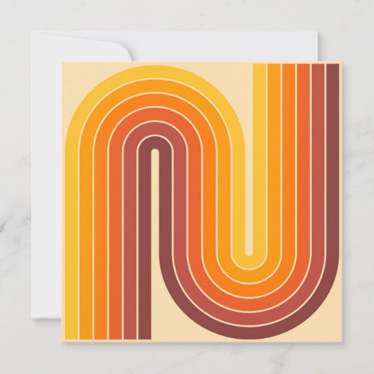 Geometrisches Doppelbogen-Design Einladung (Vorderseite)