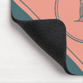 Geometrisches Doppelkreislauf Benutzerdefiniertes Mousepad (Ecke)