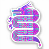 Geometrisches Dragon Aufkleber (Vorderseite)