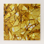 Geometrisches dreidimensionales Gold Puzzle (Horizontal)