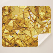 Geometrisches dreidimensionales Gold Sherpadecke (Vorderseite (Horizontal))