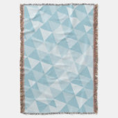 Geometrisches Dreieck Blau Modernes Abstrakt Decke (Vorderseite Vertikal)