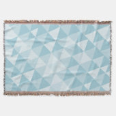 Geometrisches Dreieck Blau Modernes Abstrakt Decke (Vorderseite)