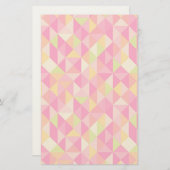 Geometrisches Dreieck Briefpapier (Vorne/Hinten)