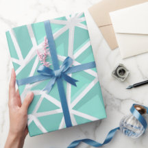 Geometrisches Dreieck Cyan Minze Abstrakte Muster
