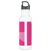 Geometrisches Dreieck Edelstahlflasche (Rückseite)